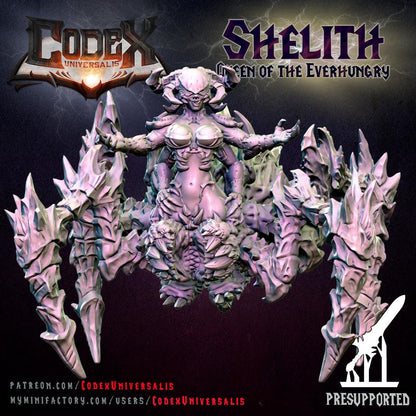 Shelith, Queen of the Everhungry, Demonic Spider Queen for Tabletop Roleplaying games by Codex Universalis