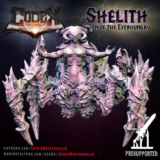 Shelith, Queen of the Everhungry, Demonic Spider Queen for Tabletop Roleplaying games by Codex Universalis