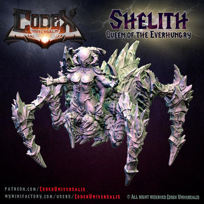 Shelith, Queen of the Everhungry, Demonic Spider Queen for Tabletop Roleplaying games by Codex Universalis