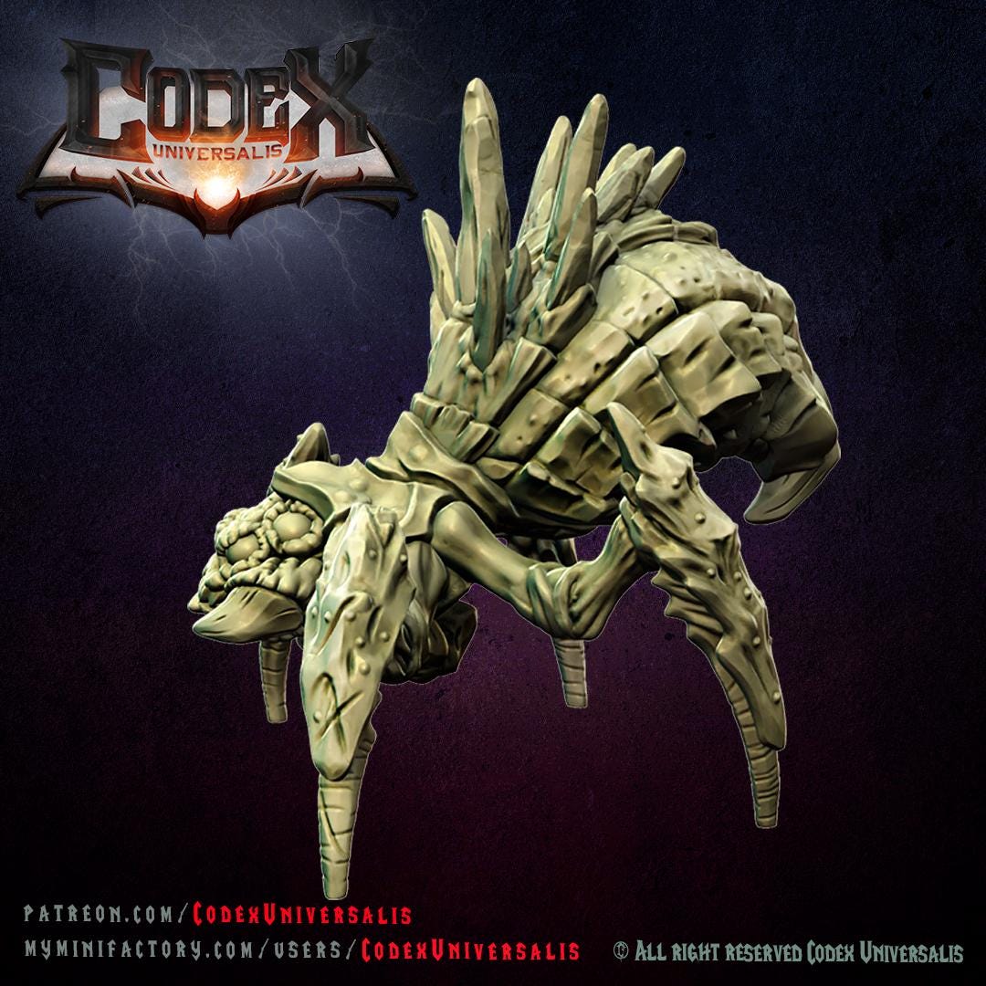 Spider Crystal Cave Pack, Crystal Spider Monsters for Tabletop Roleplaying games by Codex Universalis