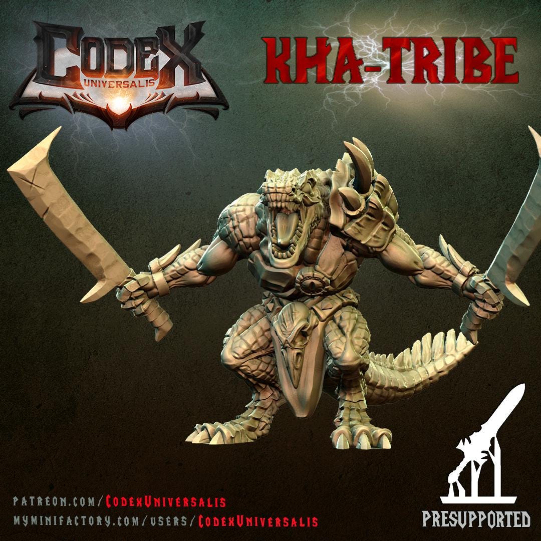 Kroc Lizardmen, Lizardmen Warriors for Tabletop Roleplaying games by Codex Universalis