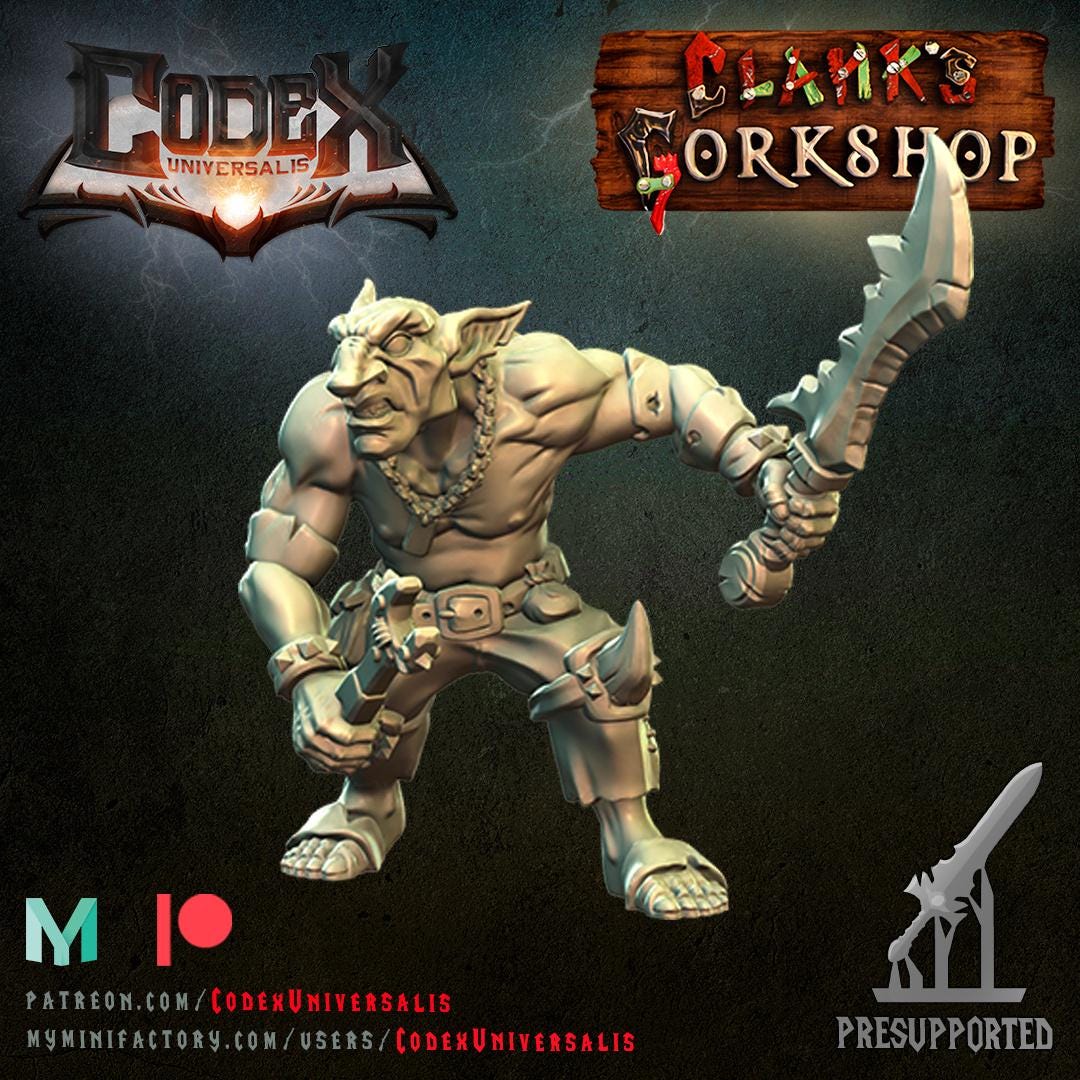 Tinkerer Grynk on foot - Hobgoblin Hero for Tabletop Roleplaying games by Codex Universalis