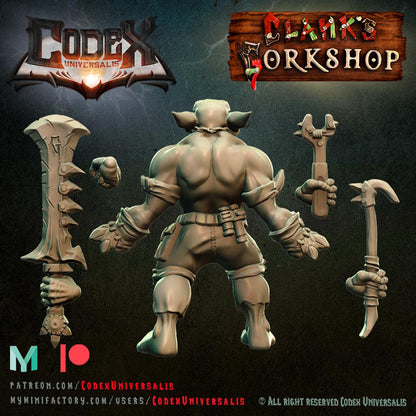 Tinkerer Grynk on foot - Hobgoblin Hero for Tabletop Roleplaying games by Codex Universalis