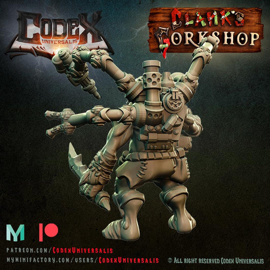 Tinkerer Trukz with Techpack - Hobgoblin Hero for Tabletop Roleplaying games by Codex Universalis