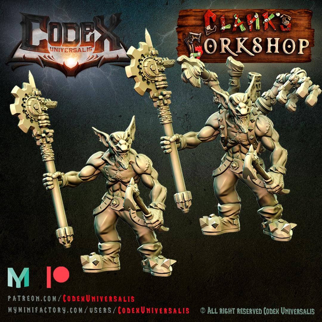 Tinkerer Clank with Techpack - Hobgoblin Hero for Tabletop Roleplaying games by Codex Universalis