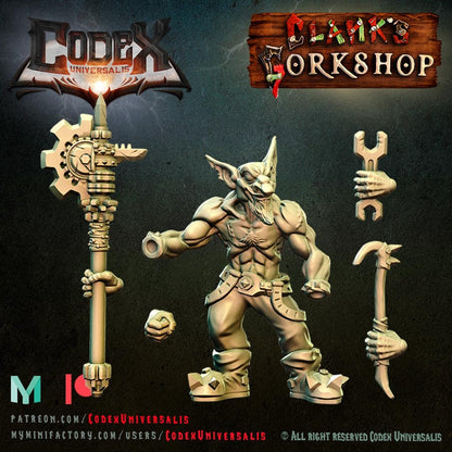 Tinkerer Clank with Techpack - Hobgoblin Hero for Tabletop Roleplaying games by Codex Universalis