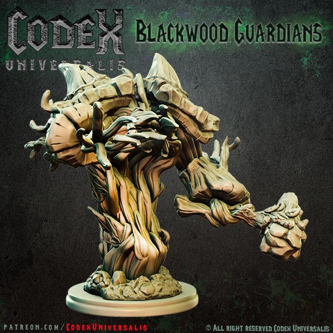 Bulkroot Treefolk, Forest Spirit Miniatures for Tabletop Roleplaying games by Codex Universalis
