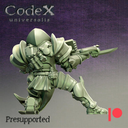 Knight Servant of Light, Knightly Hero Miniatures for Tabletop Roleplaying games by Codex Universalis