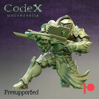 Knight Servant of Light, Knightly Hero Miniatures for Tabletop Roleplaying games by Codex Universalis