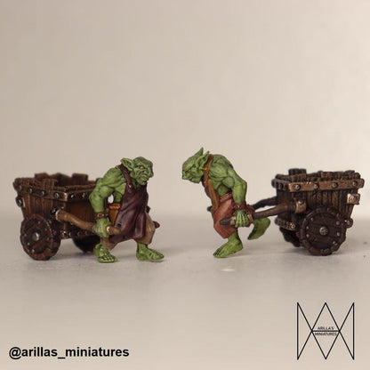 Ekz with cart - Hobgoblin Hero for Tabletop Roleplaying games by Codex Universalis