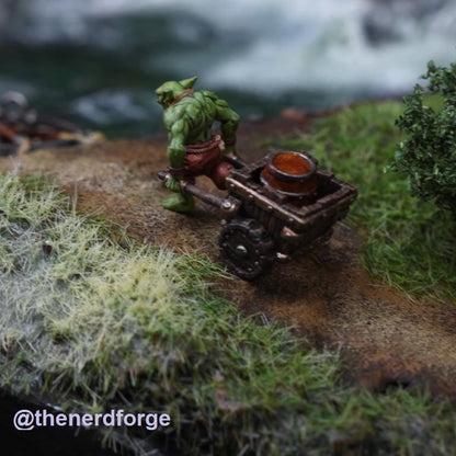 Ekz with cart - Hobgoblin Hero for Tabletop Roleplaying games by Codex Universalis