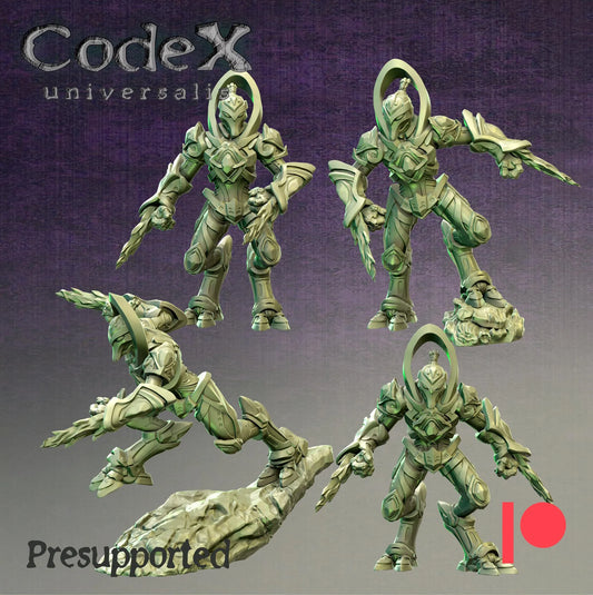 Starforged Warriors, Sci-fi Miniatures for Tabletop Roleplaying games by Codex Universalis