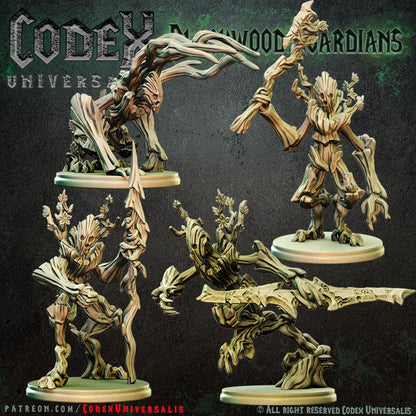Croszar Treefolk, Forest Spirit Miniatures for Tabletop Roleplaying games by Codex Universalis