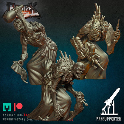 Dark Laboratory Workers, Demonic Minion Miniature for Tabletop Roleplaying games by Codex Universalis