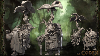 Qrivak and Shravek, Bug People Miniatures for Tabletop Roleplaying games by Codex Universalis