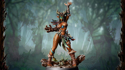 Zellora and Rhadus, Heroic Forest Spirit Miniature for Tabletop Roleplaying games by Codex Universalis