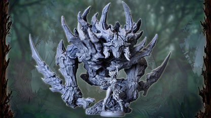 Zellora and Rhadus, Heroic Forest Spirit Miniature for Tabletop Roleplaying games by Codex Universalis