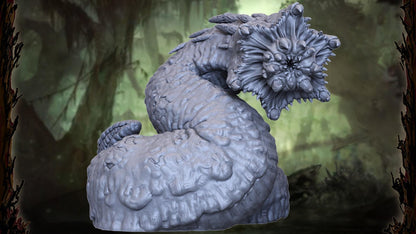 Ghugut, Swamp Wurm, Monstrous Worm Miniature for Tabletop Roleplaying games by Codex Universalis