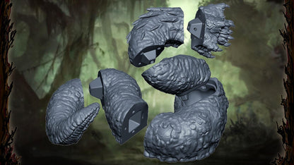 Ghugut, Swamp Wurm, Monstrous Worm Miniature for Tabletop Roleplaying games by Codex Universalis