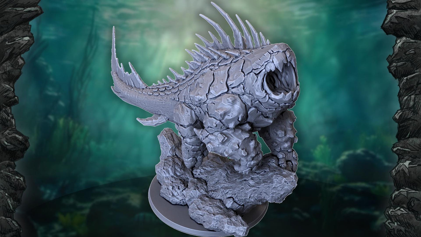 Duncleosteus Kaiju, Monstrous Miniature for Tabletop Roleplaying games by Codex Universalis