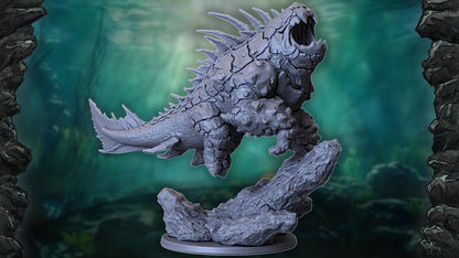 Duncleosteus Kaiju, Monstrous Miniature for Tabletop Roleplaying games by Codex Universalis