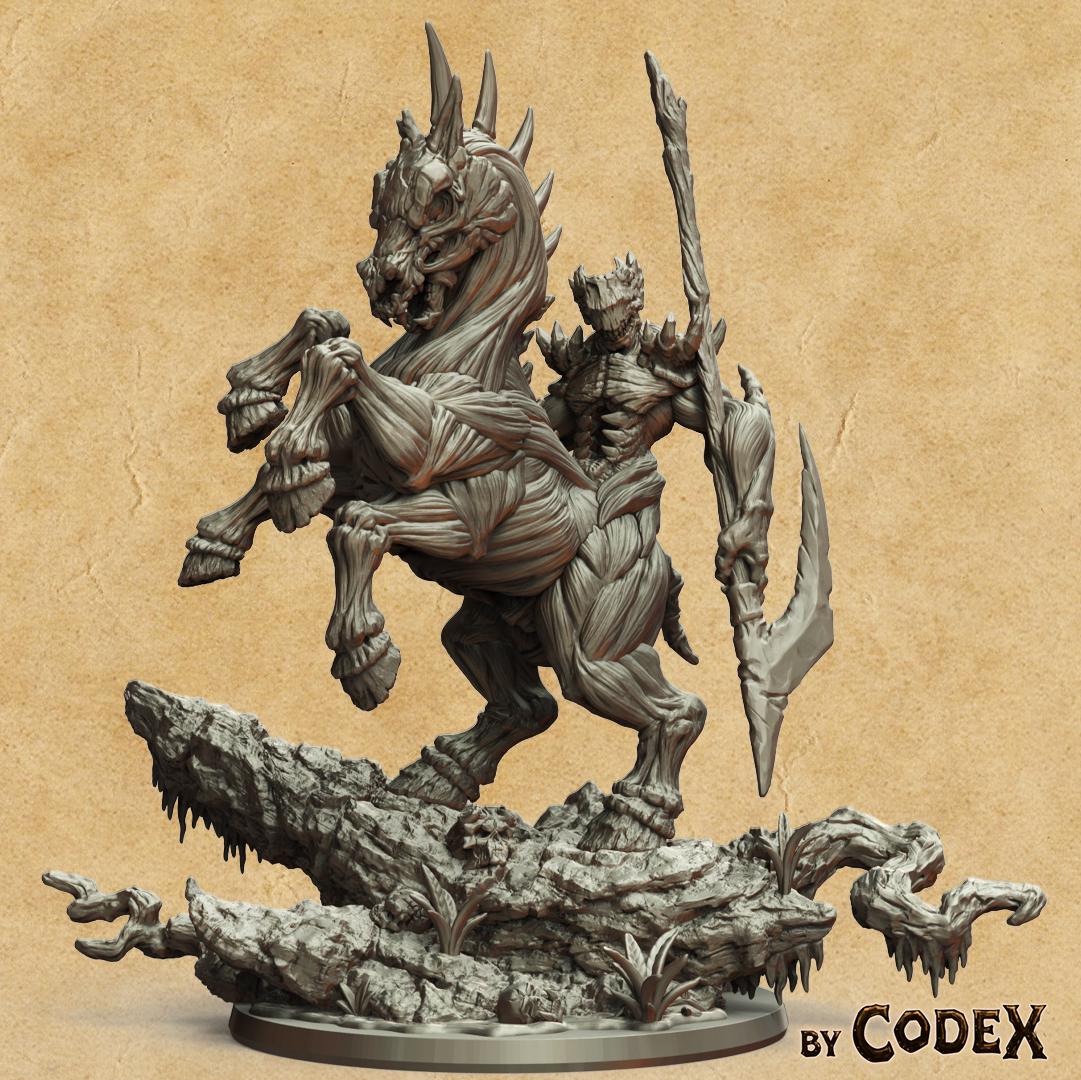 Nuckelavee, Demonic Nightmare Horseman Miniature for Tabletop Roleplaying games by Codex Universalis