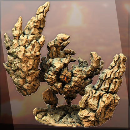 Zodon the Awaken, Heroic Lava Spirit Miniature for Tabletop Roleplaying games by Codex Universalis