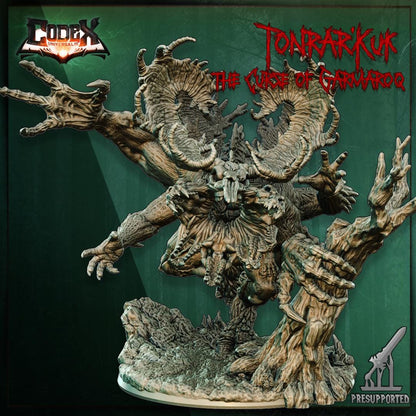 Tonrar'Kuk, the Curse of Garmarok, Monstrous Wendigo Miniature for Tabletop Roleplaying games by Codex Universalis
