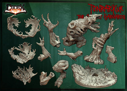 Tonrar'Kuk, the Curse of Garmarok, Monstrous Wendigo Miniature for Tabletop Roleplaying games by Codex Universalis