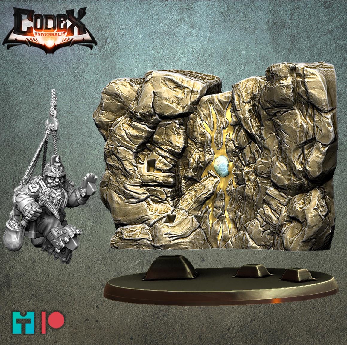 Skaldarg Miner Dwarf Company, Dwarf Miner Hero Miniatures for Tabletop Roleplaying games by Codex Universalis