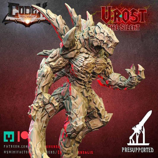 Urost, the Silent, Heroic Lava Monster Miniature for Tabletop Roleplaying games by Codex Universalis