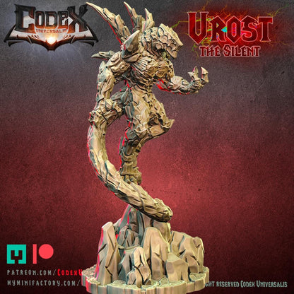 Urost, the Silent, Heroic Lava Monster Miniature for Tabletop Roleplaying games by Codex Universalis