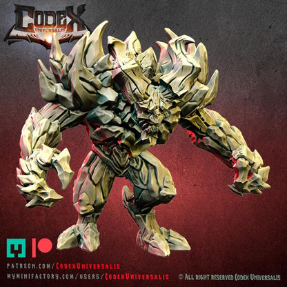 Fire and Stone Demons, Demonic Lava Spirit Miniatures for Tabletop Roleplaying games by Codex Universalis