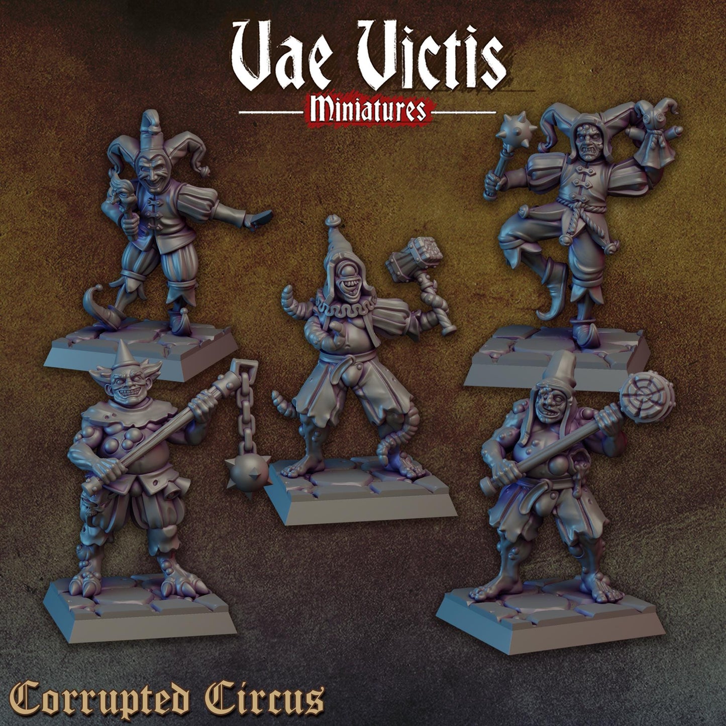 Corrupted Circus Miniatures, Bits and Weapon Conversions Fantasy by Vae Victis, perfect for Fantasy tabletop Wargames
