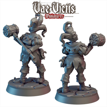 Evil Jester, Cursed City Mercenary, Mercenary Miniatures by Vae Victis, perfect for Fantasy Wargames and Tabletop RPGs