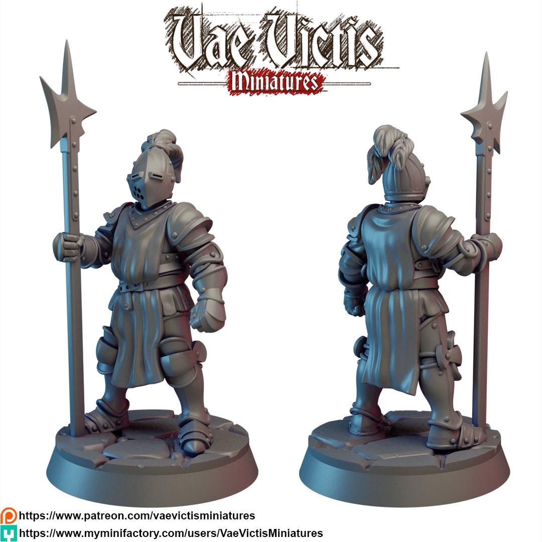 Royal Knights, Adventurers and Mercenaries by Vae Victis, perfect for Fantasy Wargames and Tabletop RPGs