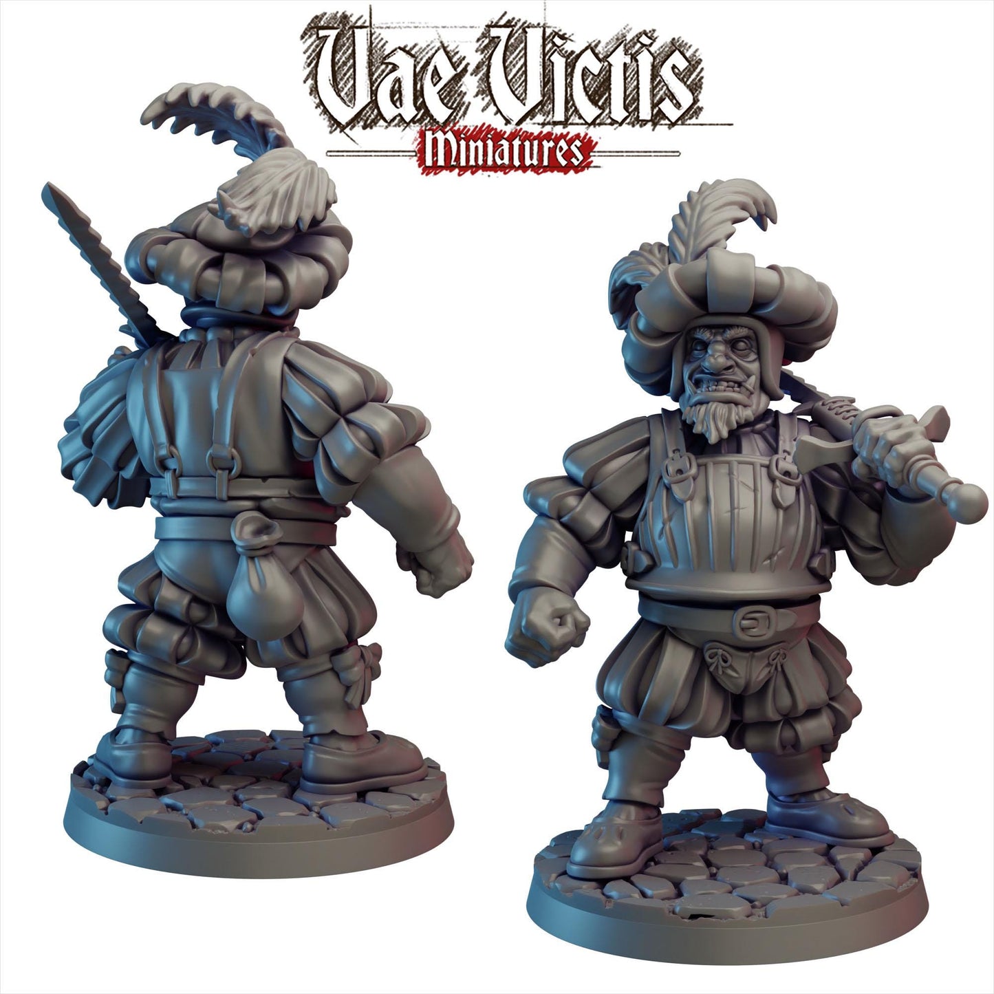 Ogre mercenaries, Cursed City Mercenaries by Vae Victis, perfect for Fantasy Wargames and Tabletop RPGs