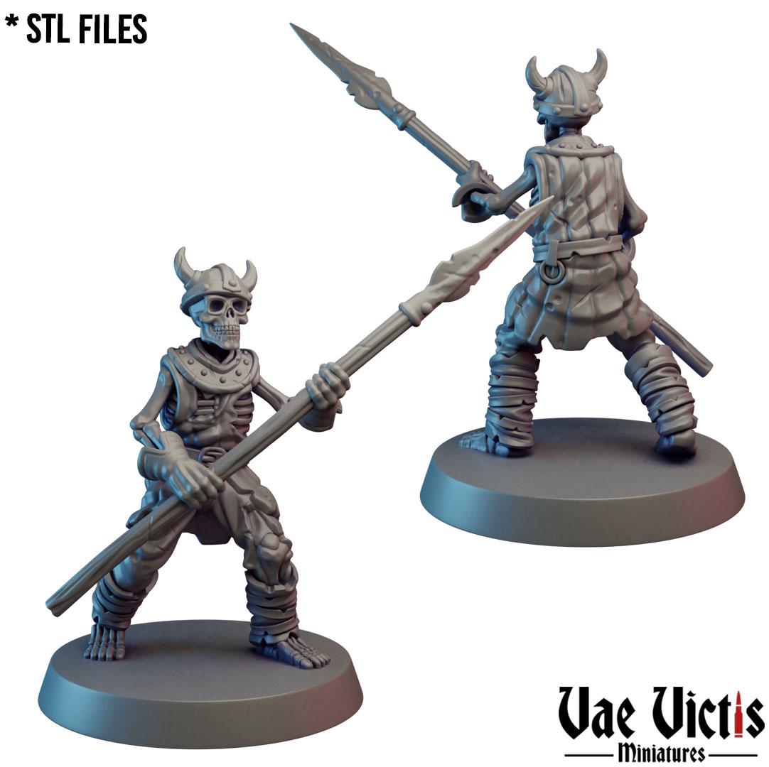 Skeleton Warband, Adventurers and Mercenaries by Vae Victis, perfect for Fantasy Wargames and Tabletop RPGs