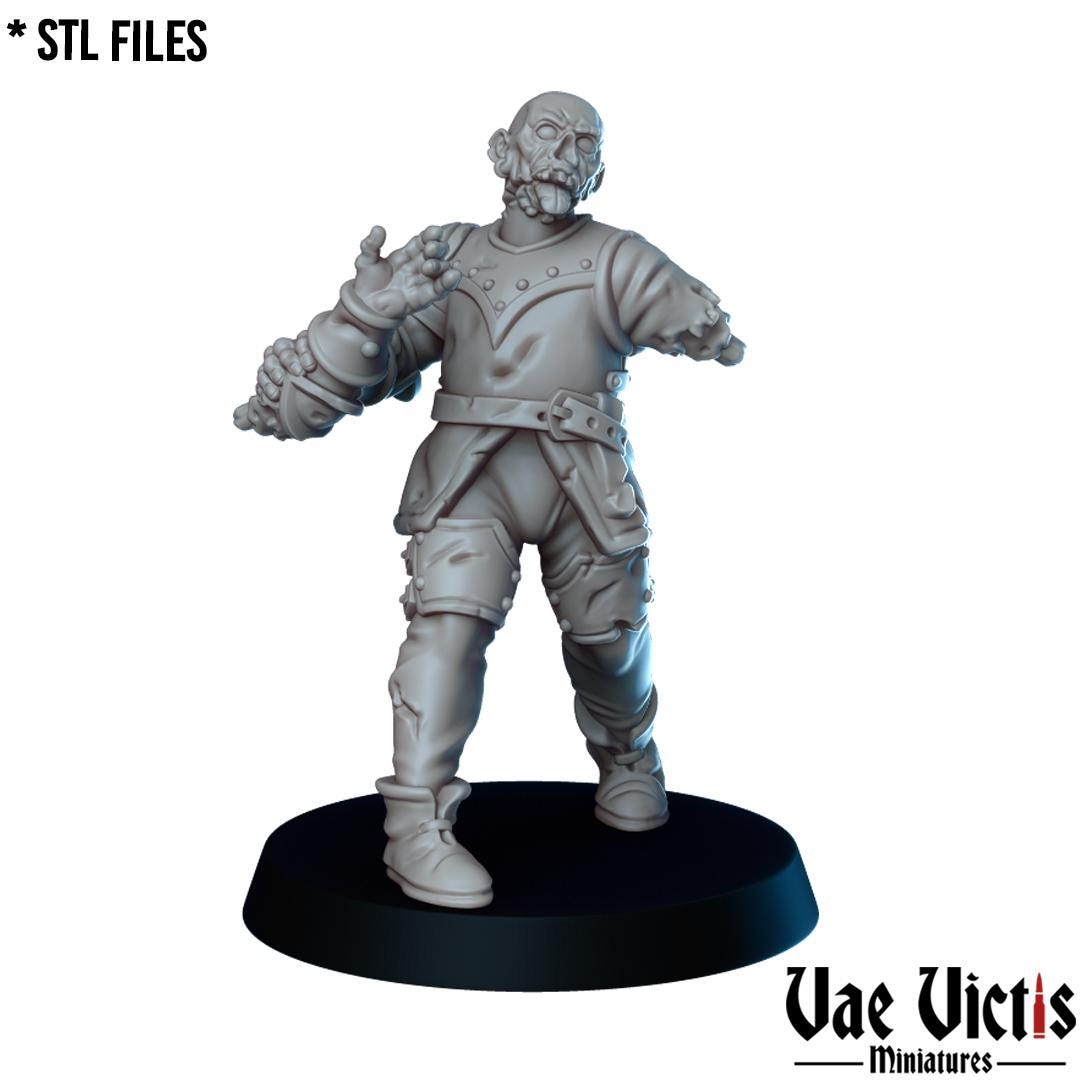 Undead Guard, Adventurers and Mercenaries by Vae Victis, perfect for Fantasy Wargames and Tabletop RPGs