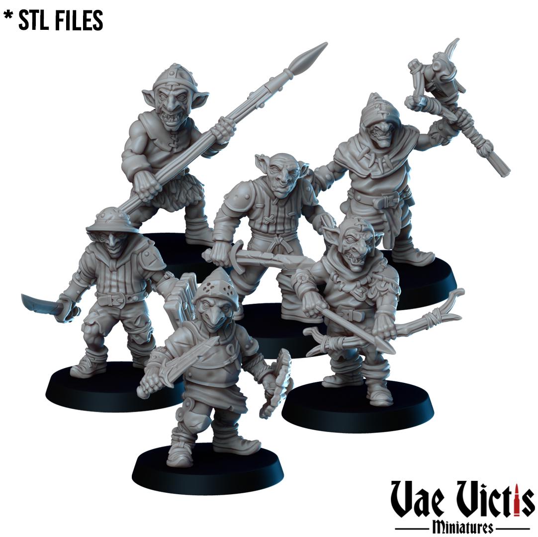 Goblin Adventurers, Adventurers and Mercenaries by Vae Victis, perfect for Fantasy Wargames and Tabletop RPGs