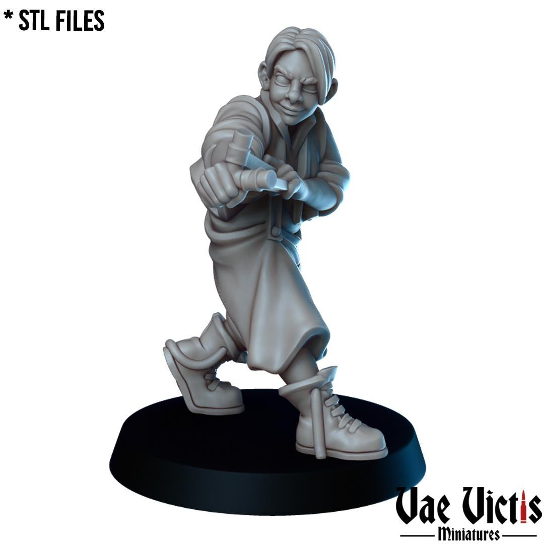 The Orphanage, Adventurers, Civilians and Mercenaries by Vae Victis, perfect for Fantasy Wargames and Tabletop RPGs