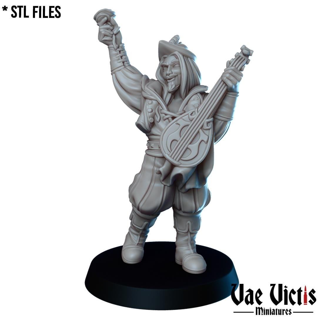 The Itinerant band, Adventurers, Civilians and Mercenaries by Vae Victis, perfect for Fantasy Wargames and Tabletop RPGs