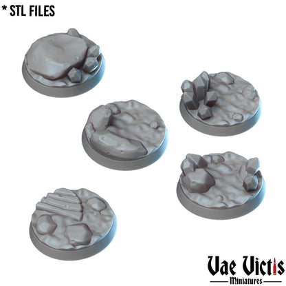 Cave and Mine bases Round and Square Bases for use in Tabletop Wargames by Vae Victis