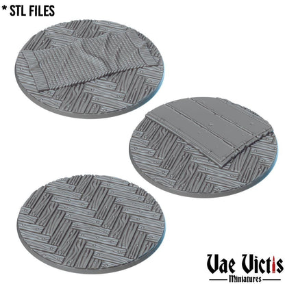 Building Interior Round and Square Bases for use in Tabletop Wargames by Vae Victis