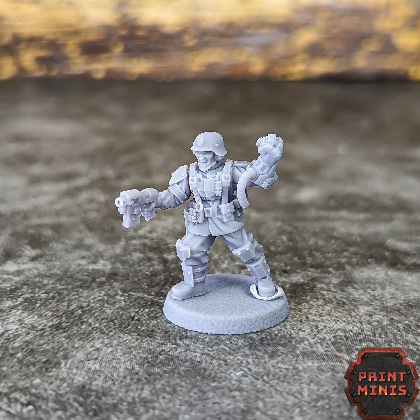 Command Squad - Kaledon Fortis Army, Sci-Fi Space Militia Soldiers by Print Minis