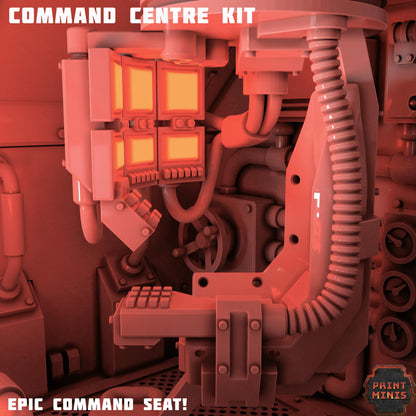 Commander Centre - Kaledon Fortis FOB - Kaledon Fortis Army, Sci-Fi Space Militia Soldiers by Print Minis
