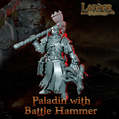 Paladin with Battle Hammer, Modular Imperial miniatures by Landor Miniatures!