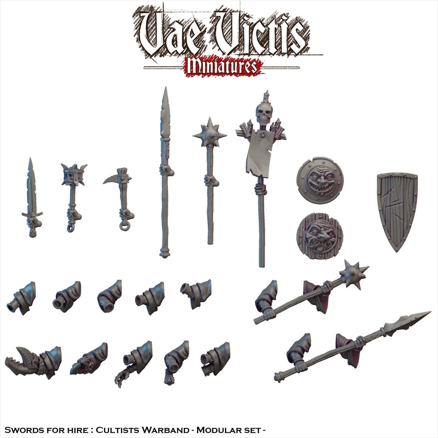 Ruined City Cultists,Fantasy Miniatures by Vae Victis, perfect for Fantasy Wargames and RPGs