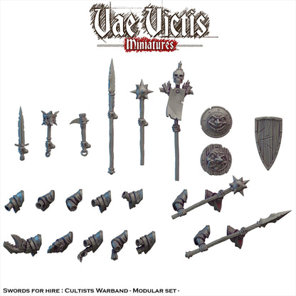 Ruined City Cultists,Fantasy Miniatures by Vae Victis, perfect for Fantasy Wargames and RPGs