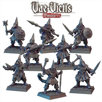 Ruined City Cultists,Fantasy Miniatures by Vae Victis, perfect for Fantasy Wargames and RPGs